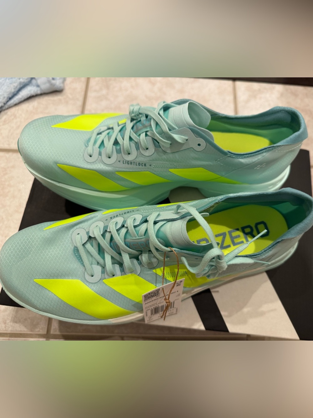 Adidas Adizero Adios Pro 4 Running Shoes Women Size 11.5 Flash Aqua